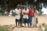 students around mtae Mtae, East Africa, Tanzania, Africa