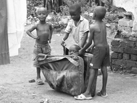 boy luggage Kampala, East Africa, Uganda, Africa