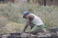 brick work Mwanza, East Africa, Tanzania, Africa