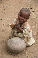 view--clay child Rawangi, East Africa, Tanzania, Africa