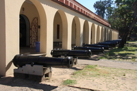 row of cannons Mombas, East Africa, Kenya, Africa