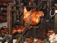 food--bbq chicken in carnivore Nairobi, East Africa, Kenya, Africa