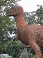 dinosuar outside naional museum Nairobi, East Africa, Kenya, Africa