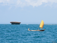 view--sailing yatch in shimoni Shimoni, East Africa, Kenya, Africa