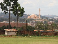 view of mosque from palace Kampala, East Africa, Uganda, Africa