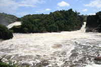twin falls Murchison Falls, East Africa, Uganda, Africa