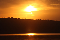 sunset of ssese island Bugala Island, East Africa, Uganda, Africa