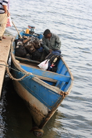 leaking boat Bugala Island, Bukoba, East Africa, Uganda, Tanzania, Africa