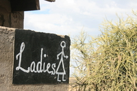 ladies toilet Serengeti, Ngorongoro, East Africa, Tanzania, Africa