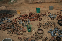 showcase in pot village Rawangi, East Africa, Tanzania, Africa