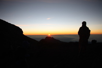 first light Kilimanjaro, East Africa, Tanzania, Africa