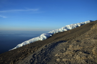 glacier crawl Kilimanjaro, East Africa, Tanzania, Africa