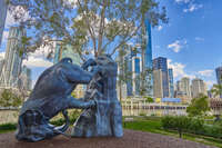 Rhinoceros Sculpture at Brisbane Riverside 