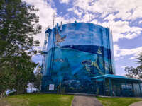 Point Cartwright Water Tower Mural 