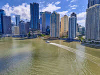 Brisbane Cityscape and River 