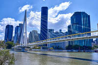 Modern Bridge Over Brisbane River 