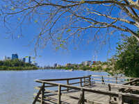 Scenic View of Brisbane River from Kangaroo Point 