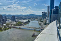 Aerial View of Brisbane River from Skydeck 