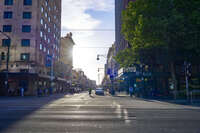 Sunset at Rundle Mall Intersection 