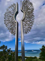 Abstract Sculpture Overlooking the Sea 