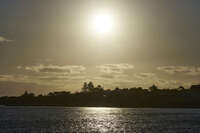 Sunset over Kingscote waters 