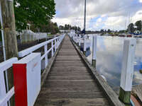 Wooden Pier at Port Fairy Marina 