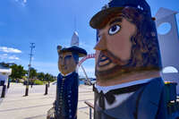 Geelong Bollard Sculptures at Cunningham Pier 