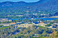 Parliament House from Mount Ainslie 