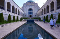 Australian War Memorial courtyard view 