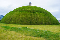 Reykjavik Viking Mound Mounment Old West Side,  Reykjavík,  Capital Region,  Iceland, Europe