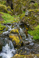 Rauofeldar Canyon creek Vik,  West,  Iceland, Europe