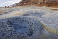 Hverir mud volcano aukery,  Northeast,  Iceland, Europe