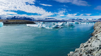 Jokulsarlon Glacier ice Snafellsjokull,  East,  Iceland, Europe
