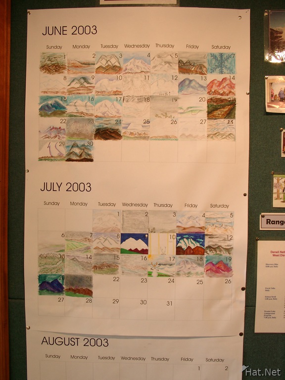 calendar of mckinley viewing