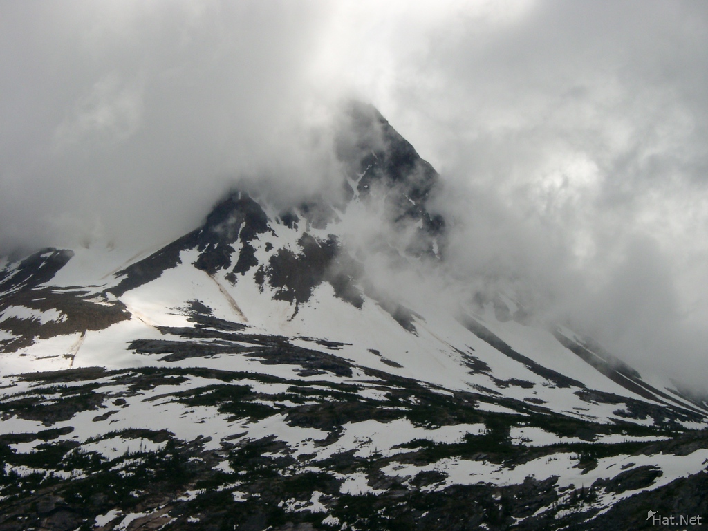 fog clouded summit