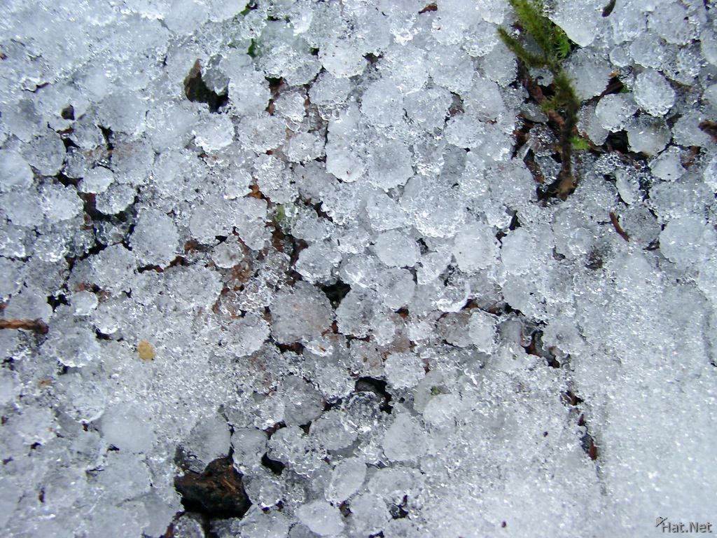 white crystals of snow