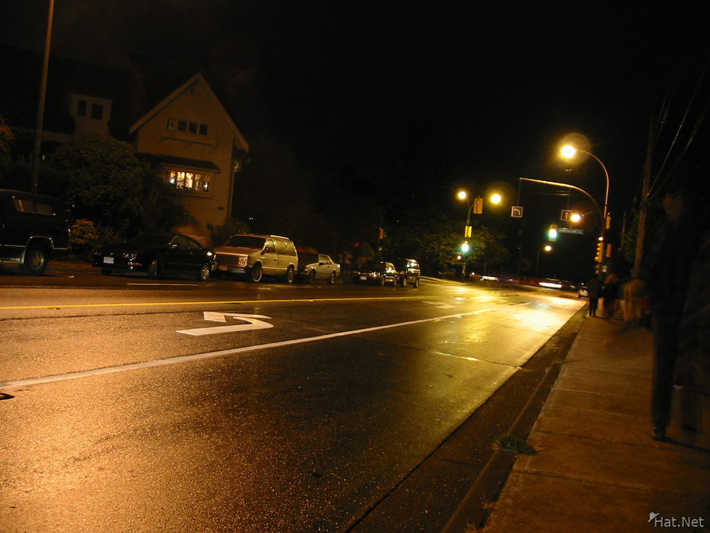 street after fireworks