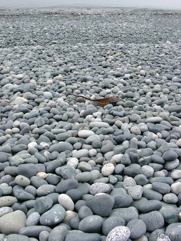 pebbles on beautiful bay walk