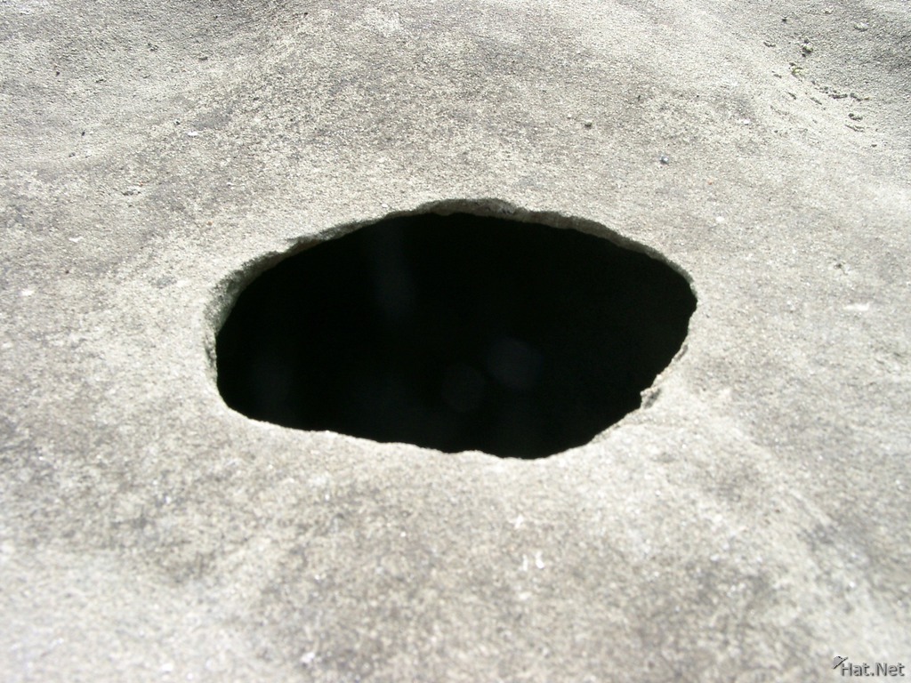 hole in a rock