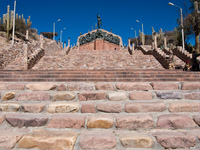 steps to humahuaca hero mounment Humahuaca, Jujuy and Salta Provinces, Argentina, South America