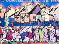 mura of llama Humahuaca, Jujuy and Salta Provinces, Argentina, South America