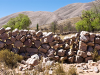 stone wall of coctaca Humahuaca, Jujuy and Salta Provinces, Argentina, South America