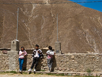 brothers and sister Iruya, Jujuy and Salta Provinces, Argentina, South America