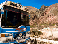 transport--bus from iruya to humahuaca Tilcara, Iruya, Jujuy and Salta Provinces, Argentina, South America