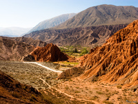 path to seven colored view Purmamarca, Northern Salta Provinces, Argentina, South America