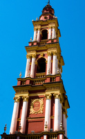 sky tower of the church Salta, Cafayate, Jujuy and Salta Provinces, Argentina, South America