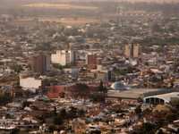 sunset city Cafayate, Salta, Jujuy and Salta Provinces, Argentina, South America