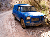 blue jesus jeep Tilcara, Jujuy and Salta Provinces, Argentina, South America
