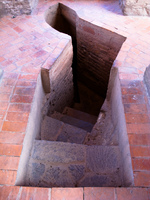downward stairway from belfry Potosi, Potosi Department, Bolivia, South America