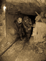pulling miners Potosi, Potosi Department, Bolivia, South America